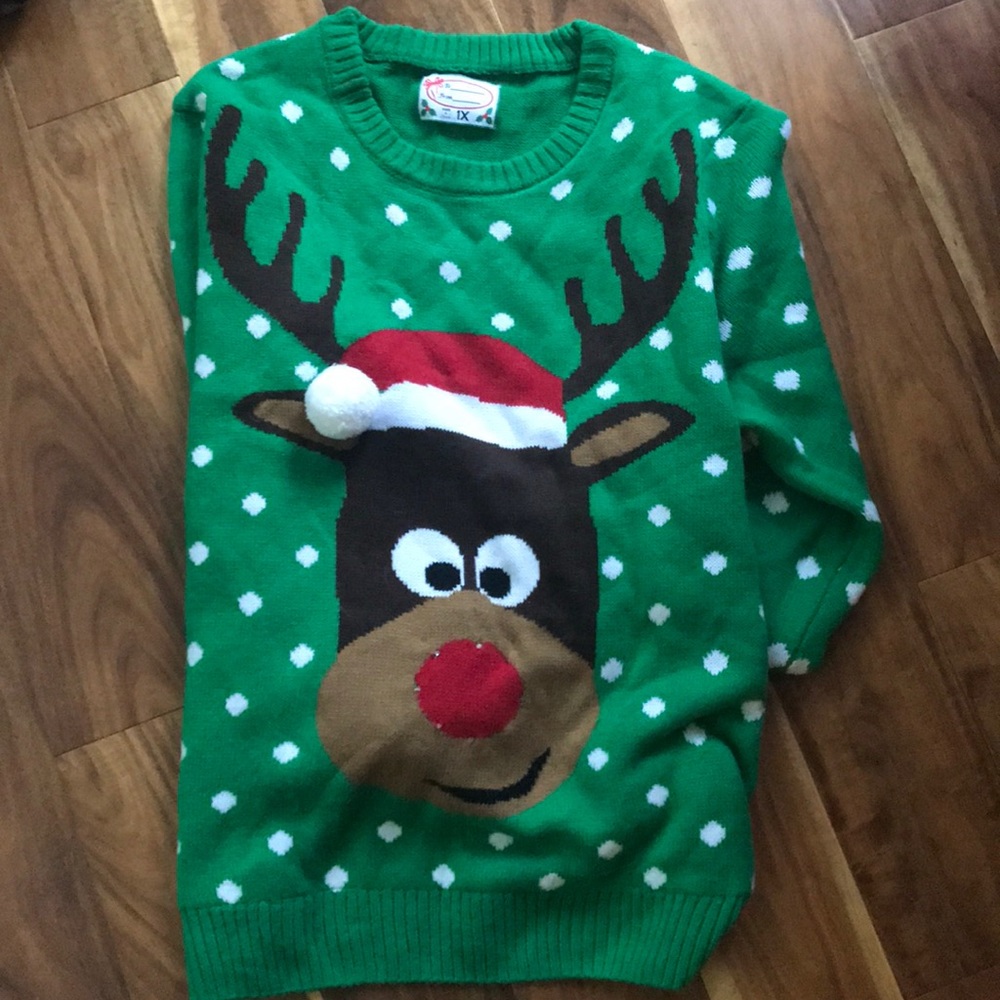 Light up christmas sweater Rudolph
